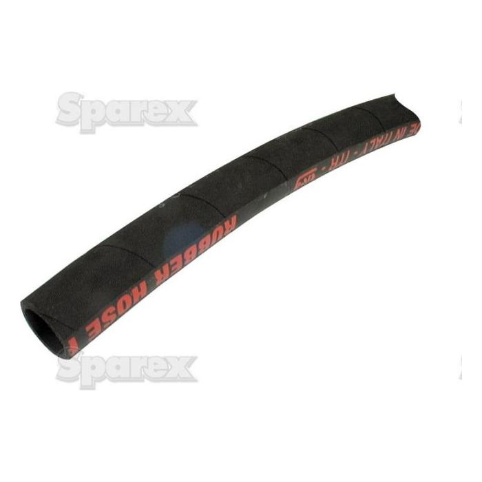A 1m Radiator Hose - S.56013 made from black EDPM rubber with red text on it, displayed against a white background. The hose is slightly curved and showcases the brand name "Sparex" in the background.