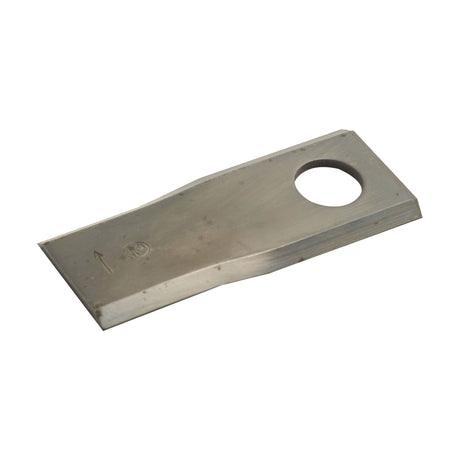 Mower Blade - Twisted blade, top edge sharp -  107 x 45x4mm - Hole⌀21mm  - RH -  Replacement for Bellon
 - S.105634 - Massey Tractor Parts