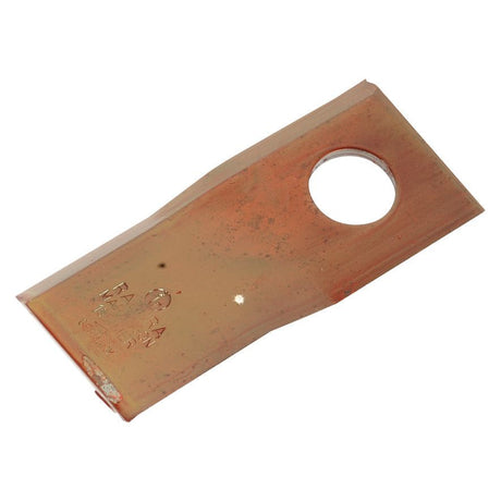 Mower Blade - Twisted blade, top edge sharp & parallel -  105 x 48x4mm - Hole⌀21mm  - RH -  Replacement for Marangon, Agram
 - S.105678 - Massey Tractor Parts