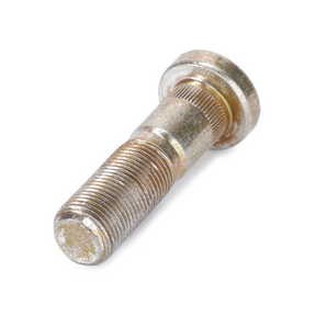 A close-up image of a single Massey Ferguson rear wheel stud (3384602M6 / 3384602M7) from AGCO, featuring threads and a round head reminiscent of the robust hardware found in Massey Ferguson's 5400 Series tractors, displayed on a white background.