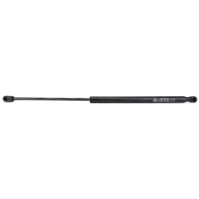 A linear gas spring, specifically the Massey Ferguson - Rear Window Strut (3301920M92) by AGCO, features a black cylindrical body with an extending rod, and is commonly used in tractor parts for brands like Massey Ferguson and Landini.