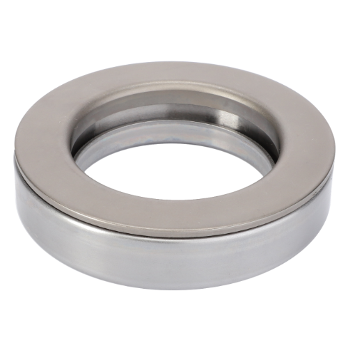The AGCO Massey Ferguson Release Bearing (3700527M1) is a round, metal thrust bearing with a central hole, designed to support axial loads in mechanical systems such as those found in the Massey Ferguson 200 Series.