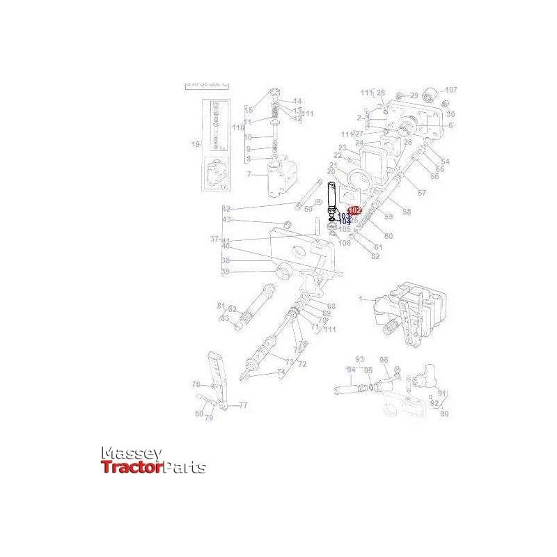 Massey Ferguson Relief Valve 2900psi - 828927M92 | OEM | Massey Ferguson parts | Hydraulic Pumps-Massey Ferguson-Farming Parts,Hydraulic Pressure & Relief Valves,Hydraulics,Relief,Tractor Hydraulic,Tractor Parts