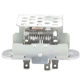 The AGCO Fendt - Repair Kit - U716810310000 includes a metal heating element with a coiled wire center and a perforated cover, ideal for electrical applications in Heating and Air Conditioning units specifically designed for Fendt models. It is equipped with mounting tabs and electrical connectors.