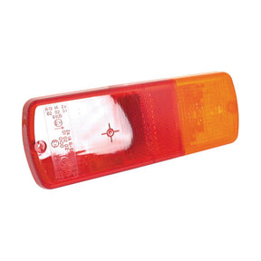 A rectangular vehicle tail light with red and amber sections on a white background, featuring a durable Sparex Replacement Lens (Part No. S.13035) that fits models S.3200, S.3226, and S.3227.