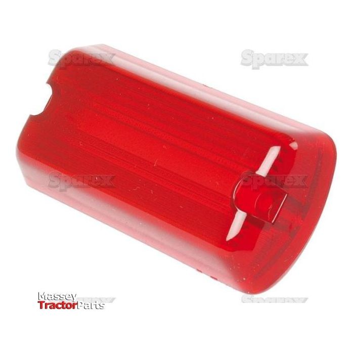 The Replacement Lens, Fits: S.41126 - S.41125 by Sparex is a rear light lens cover for red tractors, crafted from durable polycarbonate with a slightly rounded rectangular shape.