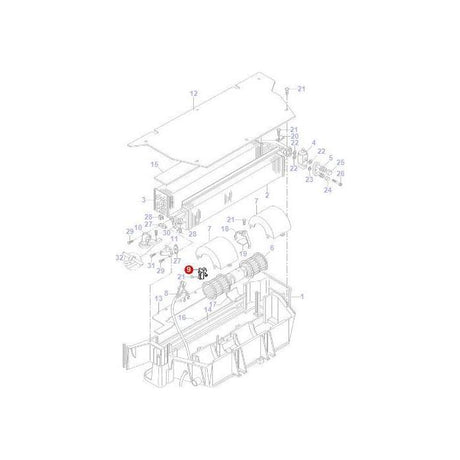 Resistor Air Conditioner - 3304510M92 - Massey Tractor Parts