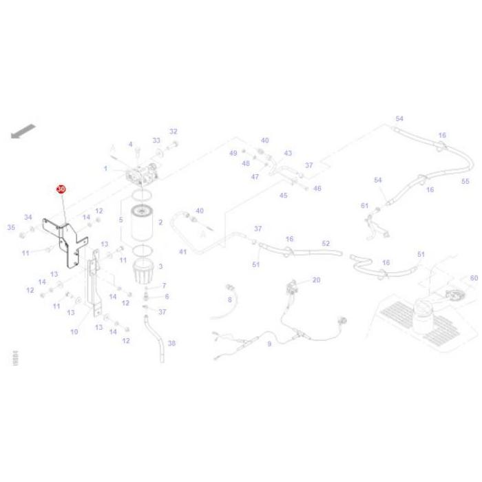 Retainer - H725200060180 - Massey Tractor Parts