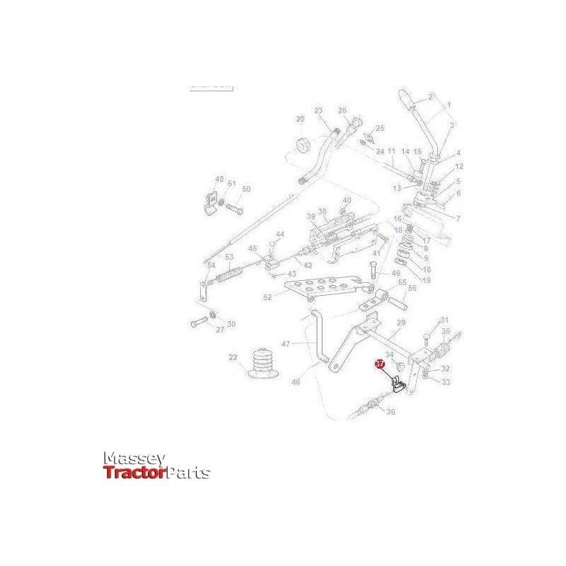 Massey Ferguson Retaining Clip - 1694080M1 | OEM | Massey Ferguson parts | Throttle-Massey Ferguson-Cabin & Body Panels,Cables,Farming Parts,Throttle,Tractor Parts