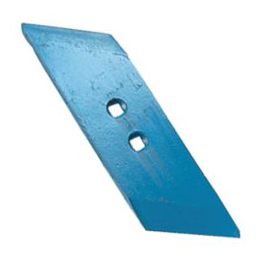 A Sparex Reversible Plough Point RH, blue metal blade with two square holes, part of the Ransomes 300 SERIES (Sparex Part No. S.127732 - PASC747).