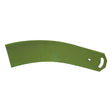The Reversible Trashboard - RH & LH (Dowdeswell), available as Sparex Part No. S.127514, is a green, curved plastic tool with a rectangular shape and a handle featuring a hole for hanging, seamlessly designed for both RH and LH fitting.