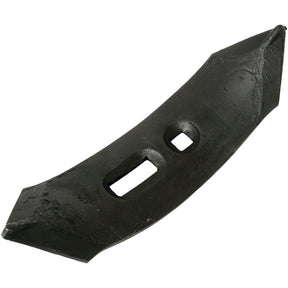 A Sparex Reversible Point, with dimensions of 250x65x8mm and hole centers at 35/60mm, featuring two rectangular holes in the middle and pointed edges on both ends, designed to fit Kverneland 193570 Universal Tractors (Sparex Part No. S.79372).