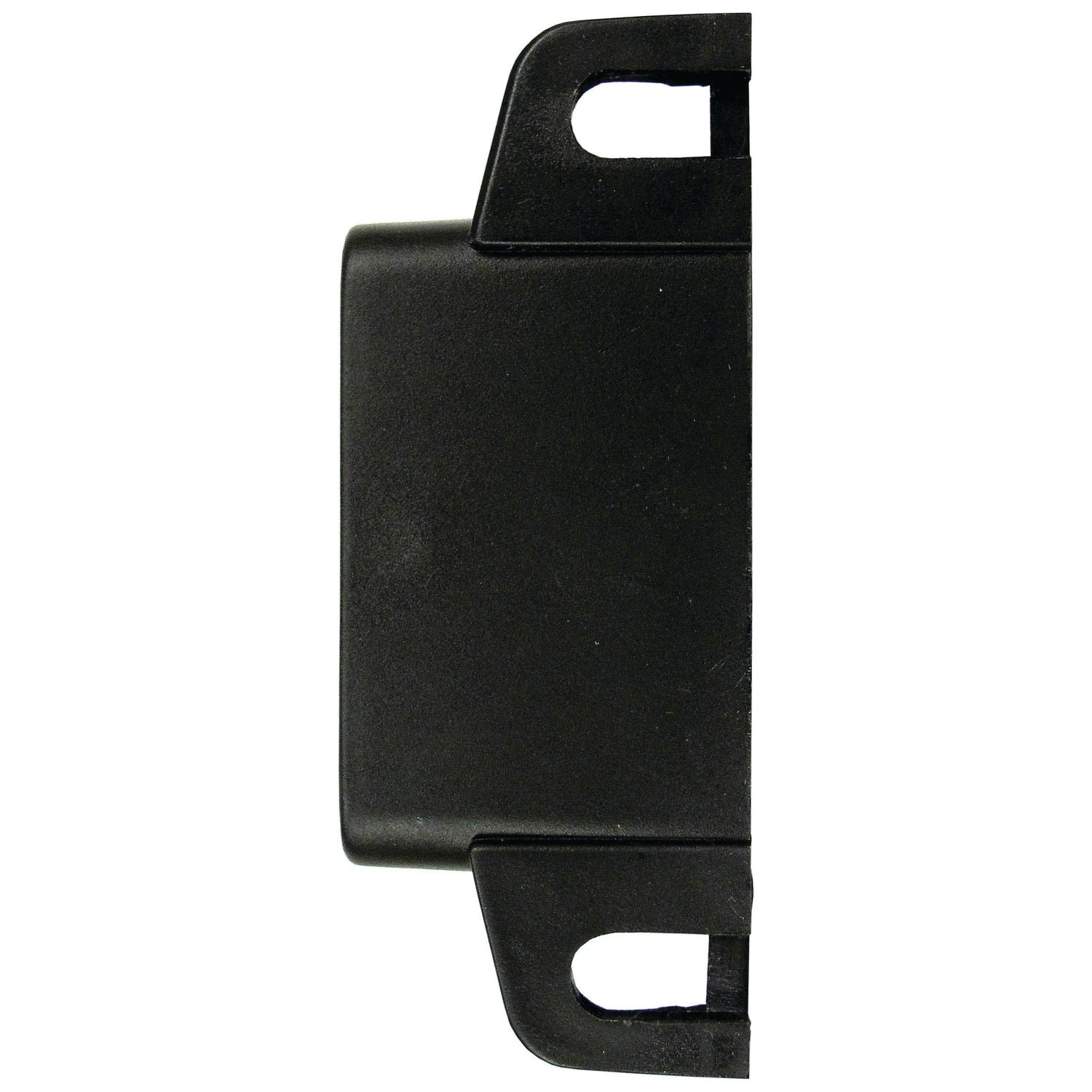 The Reversing Alarm - White Noise - S.28894 by Sparex, a versatile black plastic bracket, includes two slots on one side.