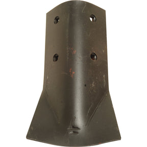 A Sparex Ridger Point (Reekie), identified by Part No. S.72334 and RDR1008, is a metal blade attachment with multiple holes for mounting on equipment. It features a curved and tapered shape, ideal for digging or plowing tasks.