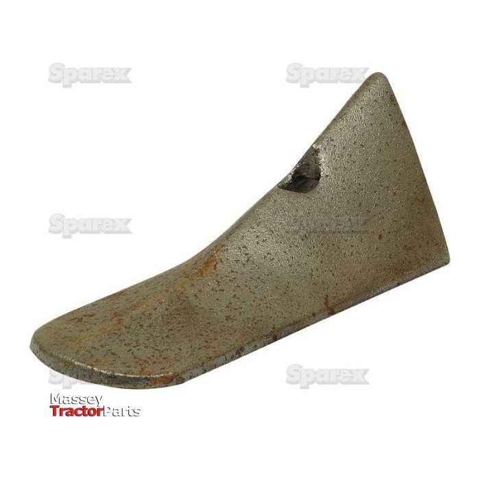 A Ridger Point component with a sloped edge, labeled as Sparex Part No. S.22848 to fit Massey Ferguson 810926M1, is displayed against a white background.