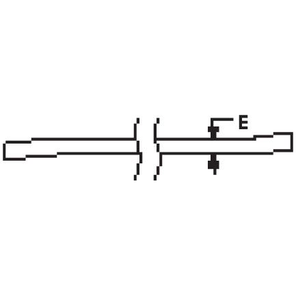 Technical diagram depicting a Rigid Stabiliser Bar with precise labeled dimensions and features, including Ø22mm holes and an 836mm length, ideal for Massey Ferguson and White Oliver enthusiasts seeking precision. Product: Sparex Part No. S.178