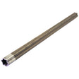 A 1-meter Rilsan® Coated PTO Tube - Star Profile (S4GA) by Sparex, featuring a long, metallic, hexagonal design with a light purple end.