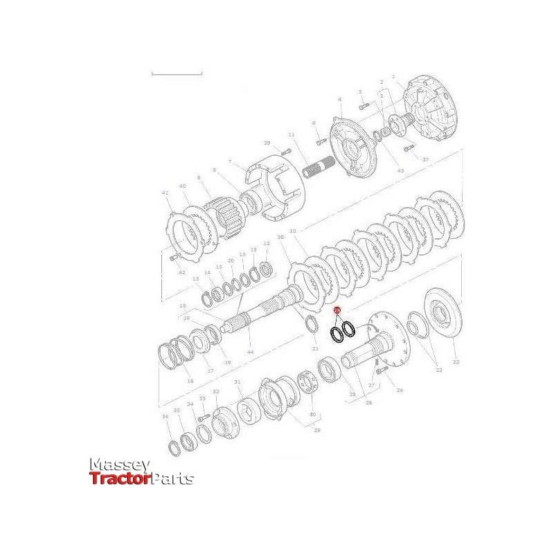 Massey Ferguson Ring - 3792463M1 - 3382247m1 | OEM | Massey Ferguson parts | Clutch-Massey Ferguson-Farming Parts,Hardware,Retaining Rings,Towing & Fasteners,Tractor Parts