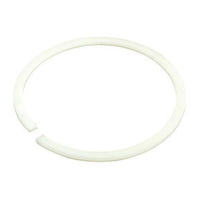 A white circular plastic ring with a small gap on one side, resembling the Ring - Hydraulic Piston by Sparex (Part No. S.57315), often used in Case IH machinery.