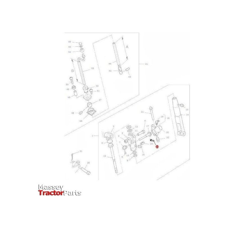 Massey Ferguson Rivet Gear - 195648M1 | OEM | Massey Ferguson parts | Linkage-Massey Ferguson-Bolts,Bolts & Set Screws,Farming Parts,Hardware,Metric,Nuts,Roll & Spirol Pins,Roll Pins,Roll Pins - Imperial,Screws & Fasteners,Towing & Fasteners,Tractor Parts,UNC,UNF