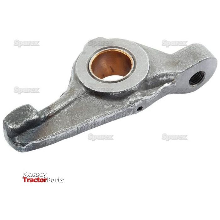 Close-up of a metal tractor part with a bronze bushing insert and labeled "Sparex" in the bottom left corner, featuring a Rocker Arm LH (Part No. S.41920) from Sparex.