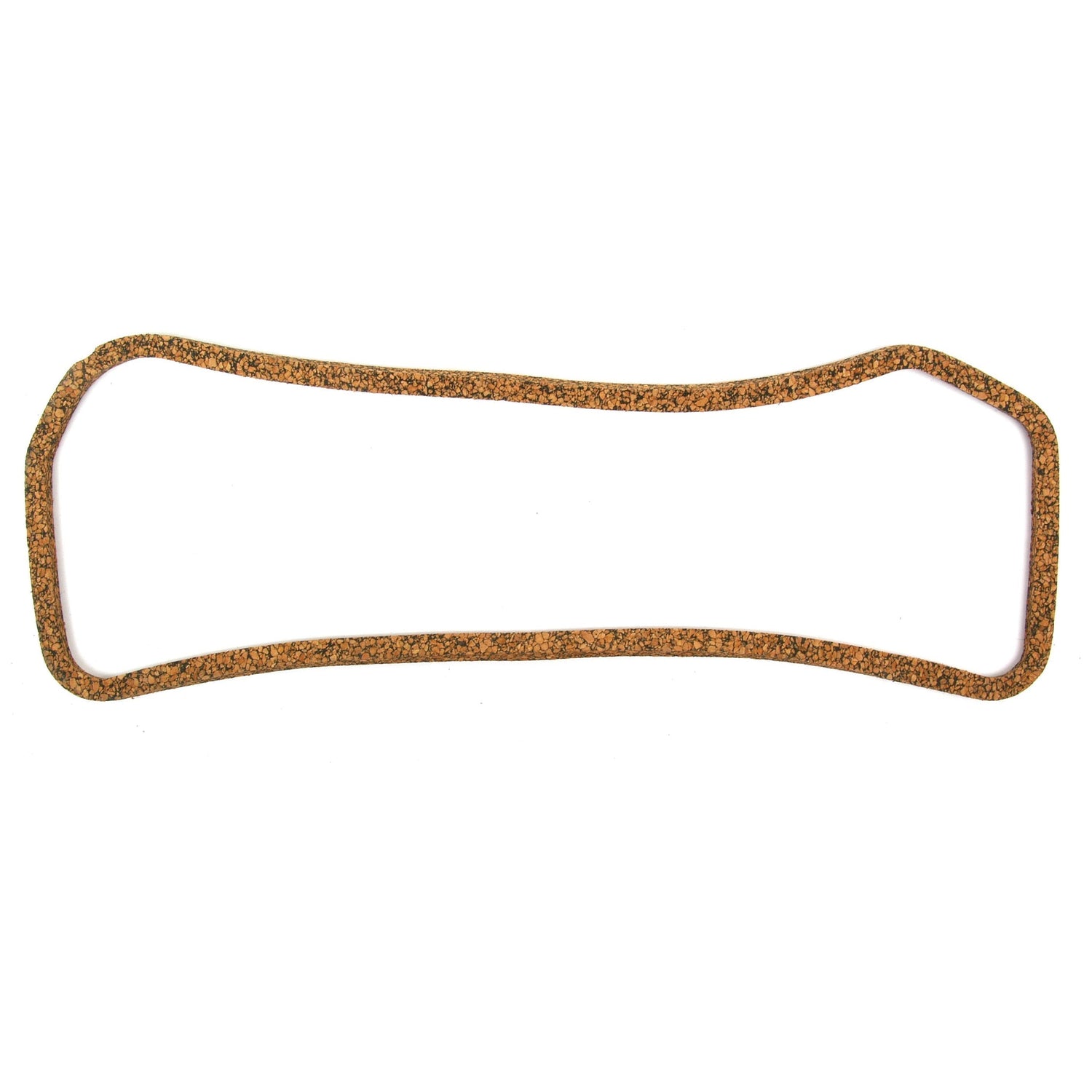 Introducing the Sparex Rocker Cover Gasket - 3 Cyl. (Part No. S.40630), a flat, rectangular cork gasket with rounded corners and a slightly irregular shape, ideal for use with Perkins Engine components.