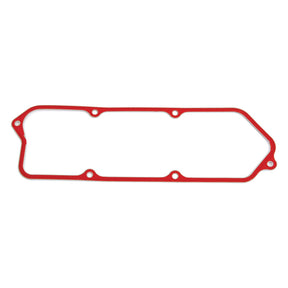 A Sparex-brand Rocker Cover Gasket for 3-cylinder engines, part number S.58881, is a red composite rubber gasket with multiple holes, specifically designed for sealing engine parts in John Deere machinery.