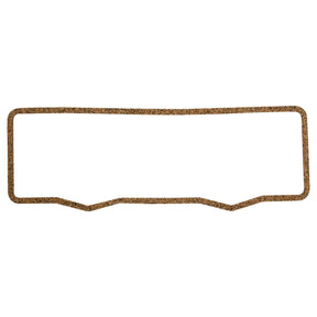 A Sparex Rocker Cover Gasket - 4 Cyl. (Part No. S.40628), crafted from cork material with a textured surface and a slightly uneven bottom edge, is designed for sealing components in Massey Ferguson machinery.
