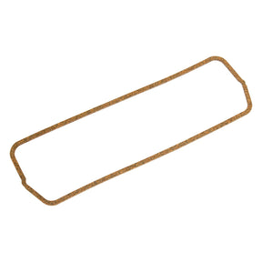 A rectangular cork gasket with rounded corners and a brown color, designed for Massey Ferguson and Perkins Engine applications.