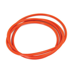 A coiled red Rocker Cover Gasket - 6 Cyl. (Sparex Part No. S.62132) by Sparex, resembling a component from a Fiat engine, is shown against a white background.