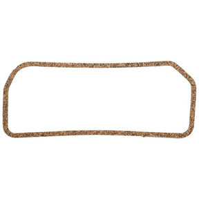 Rectangular AGCO cork gasket with rounded edges and slightly irregular outline, suitable for Massey Ferguson 100 Series tractors. Product Name: Massey Ferguson - Rocker Cover Gasket - 731273V1.