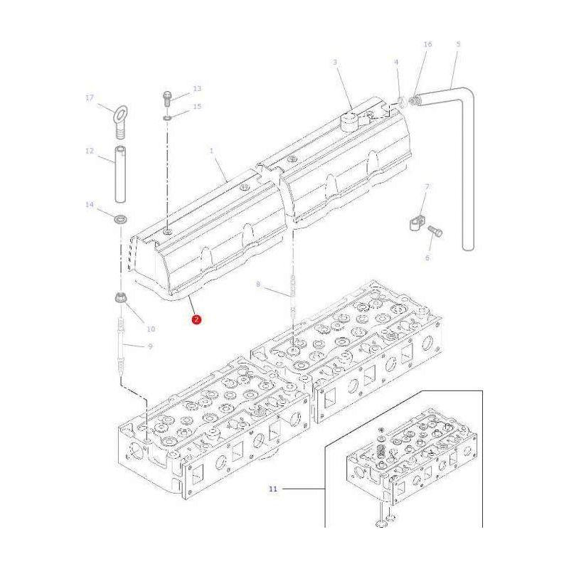 Massey Ferguson Rocker Cover Gasket - V836667243 | OEM | Massey Ferguson parts | Rocker Cover Gaskets-Massey Ferguson-Engine & Filters,Engine Parts,Farming Parts,Gaskets,Rocker Cover Gaskets,Tractor Parts
