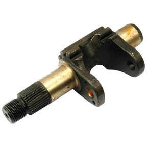 A Sparex Rocker Shaft (Part No. S.40280) featuring a threaded end, splined shaft, and a black bracket-like component reminiscent of a Massey Ferguson rocker shaft.