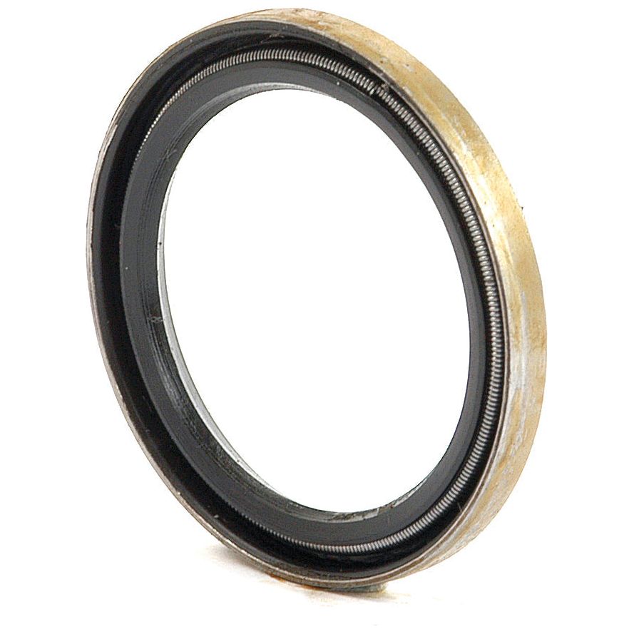 A round, metallic Rocker Shaft Seal with a rubber interior and a coiled spring inside, known as Sparex Part No. S.66622, resembling the type used in White Oliver and Ford New Holland machinery, pictured on a white background.