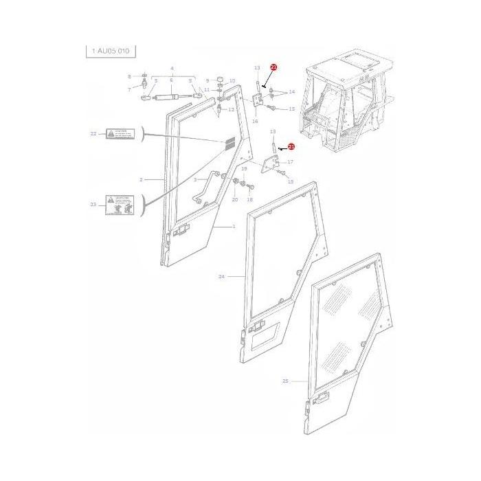 Roll Pin - 1441725X1 - Massey Tractor Parts