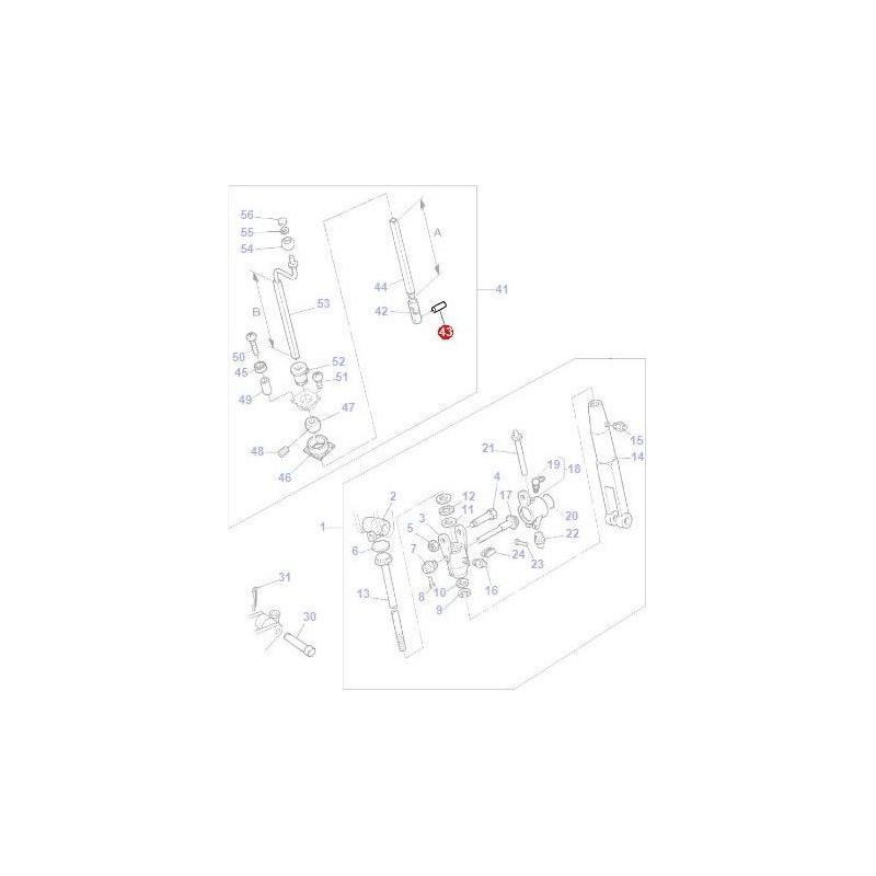 Massey Ferguson Roll Pin Remote Levelling - 1440398X1 | OEM | Massey Ferguson parts | Linkage-Massey Ferguson-Farming Parts,Hardware,Roll & Spirol Pins,Towing & Fasteners,Tractor Parts