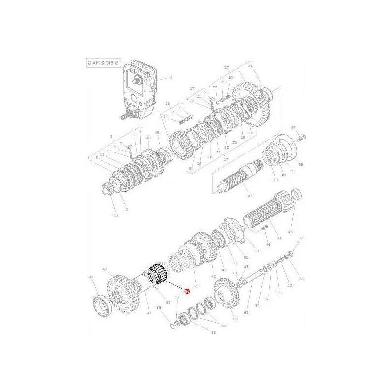 Massey Ferguson Roller Rangebox - 3613629M2 | OEM | Massey Ferguson parts | Axles & Power Transmission-Massey Ferguson-4WD Parts,Axles & Power Train,Farming Parts,Front Axle & Steering,Tractor Parts