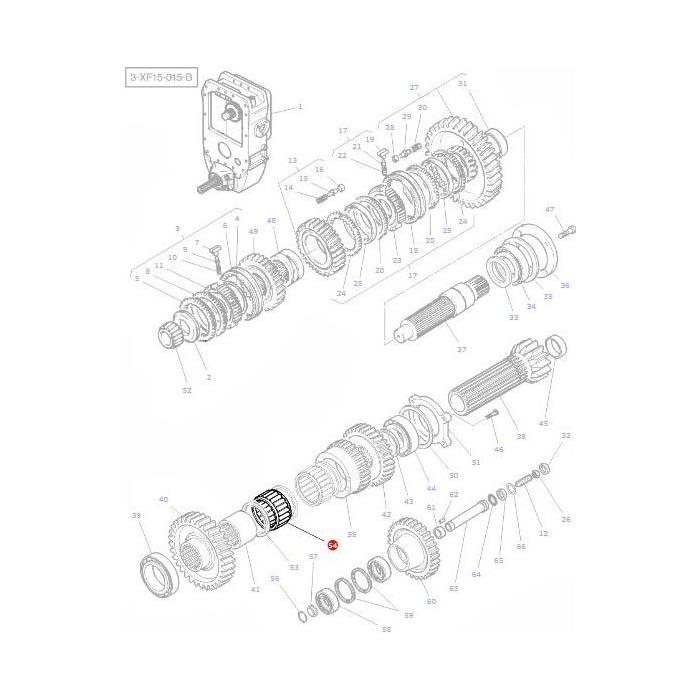 Roller Rangebox - 3613629M2 - Massey Tractor Parts