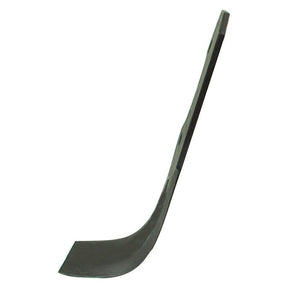 A black, metal Sparex Curved LH 60x6mm pry bar, measuring 290mm in height with 12.5mm hole diameter and 90mm hole centers, serves as an ideal replacement for Pegoraro tools (Sparex Part No. S.27373).