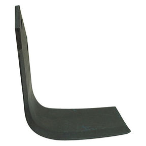 The Sparex Rotavator Blade Square RH is an 80x6mm agricultural plow blade with a height of 165mm, hole centers at 57mm, and a hole diameter of 11.5mm. It is compatible with equipment from Dowdeswell, Howard, and Kuhn, serving as a replacement for part number 9901 (Sparex Part No: S.77231).