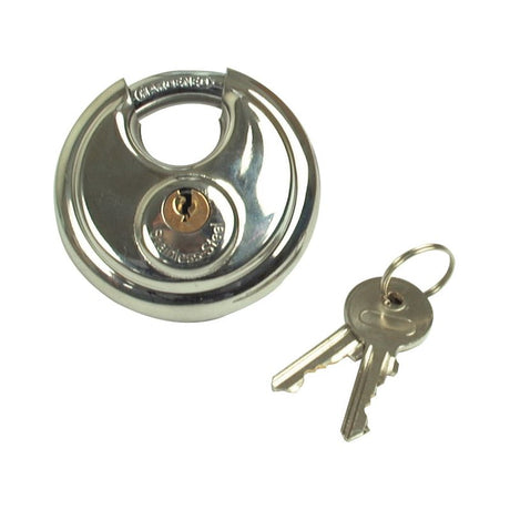 Round Padlock - Stainless Steel
 - S.39890 - Farming Parts