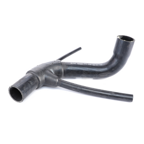 A black Y-shaped automotive hose with multiple branches, made from durable EPDM rubber material, shown on a white background. This Fendt - Rubber Arch - 916201051960 is ideal for Fendt Models and is part of the AGCO Genuine Cooling Hoses lineup.