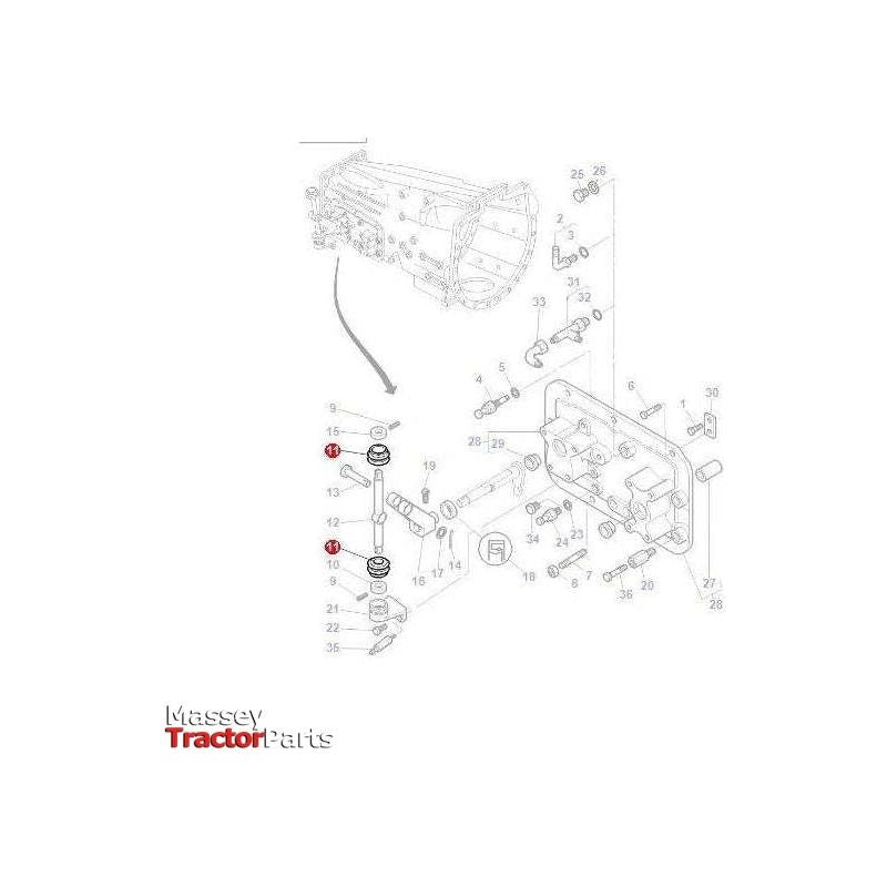 Massey Ferguson Rubber Bellow - 3385863M1 | OEM | Massey Ferguson parts | Linkage-Massey Ferguson-Axles & Power Train,Farming Parts,Levers & Selectors,Tractor Parts,Transmission