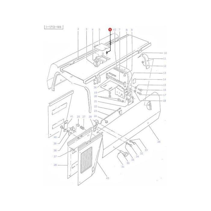 Rubber Bumper - 897892M1 - Massey Tractor Parts