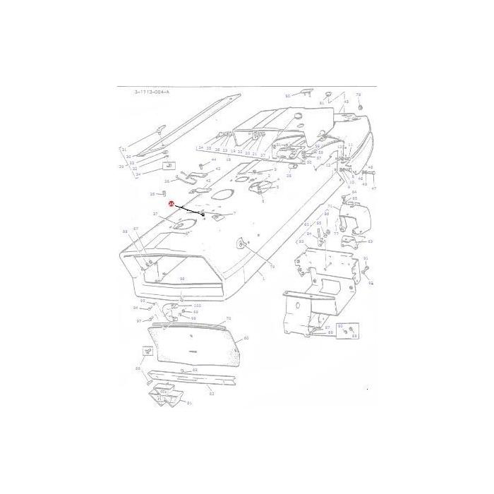 Rubber Bumper - 899324M1 - Massey Tractor Parts