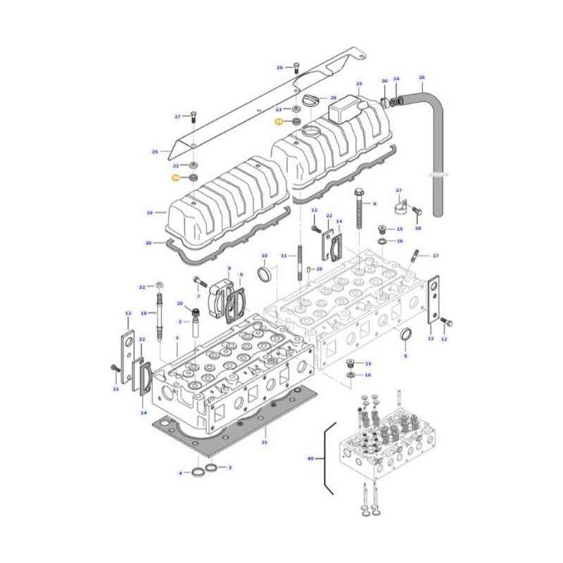 Massey Ferguson Rubber Bush - V836012841 | OEM | Massey Ferguson parts | Engine Valves-Massey Ferguson-Cylinder Head Components,Engine & Filters,Engine Parts,Farming Parts,Tractor Parts
