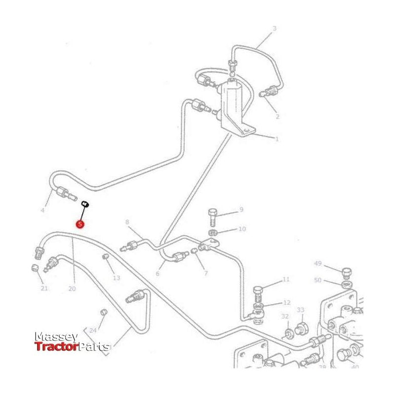 Light Grey T-shirt with Tractor Print - X993322010-Massey Ferguson-Clothing,t-shirt