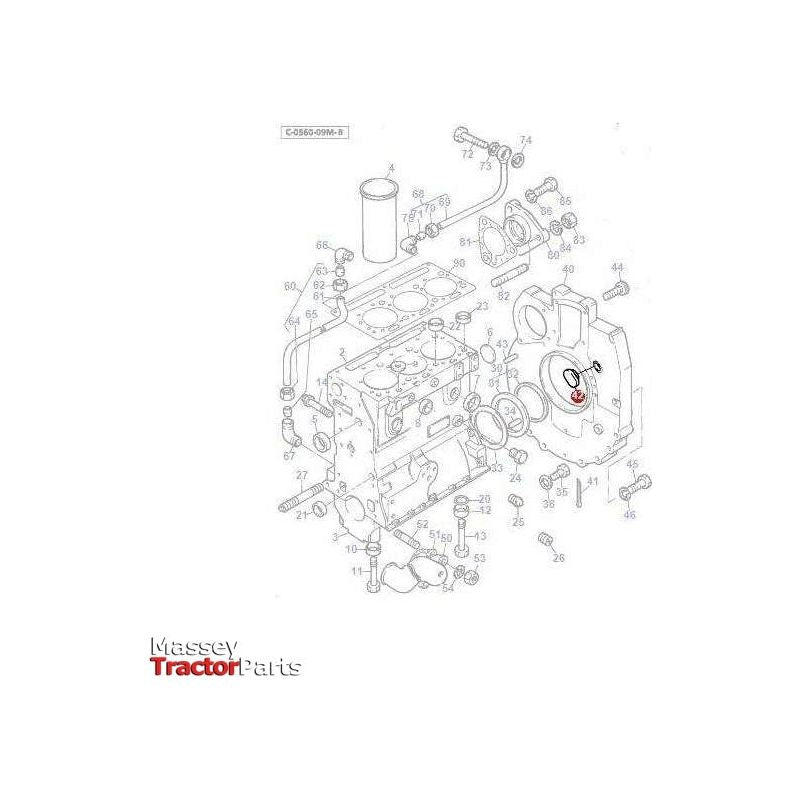 Massey Ferguson Rubber Plug - 4226916M1 | OEM | Massey Ferguson parts | Core Plugs-Massey Ferguson-Engine & Filters,Engine Parts,Farming Parts,Timing Components,Tractor Parts
