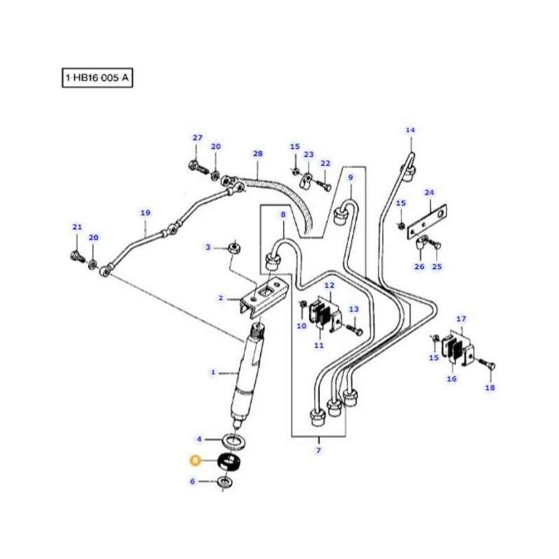 Massey Ferguson Rubber Ring - V835336276 | OEM | Massey Ferguson parts | Fuel Pipes-Massey Ferguson-Engine & Filters,Farming Parts,Fuel Delivery Parts,Injectors & Nozzles,Tractor Parts
