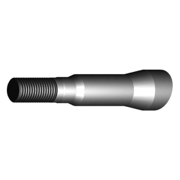 An image of the Sparex Loader Tine - Cranked 880mm, with a threaded end size M22 x 1.50 (Star) and a smooth, tapered shaft, designed to fit as 307025 - S.77043 and handle a torque of 500 Nm.